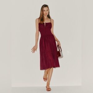 NWT Reformation Laly Dress in Red size 4